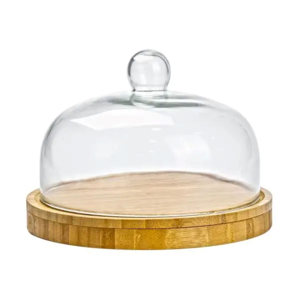 Зображення Набор для нарезки сыра Ø 25 со стеклянной крышкой HP1230 ИМ Light-Deco 