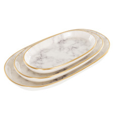 Набір блюд marble 10х17см 14,5х25см 17х30см