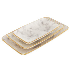 Набір блюд marble 10х17см 14,5х25см 17х30см