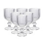 Изображение Бокалы для вина рифленые на низкой ножке 6 шт по 220 мл HP7114 ИМ Light-Deco 