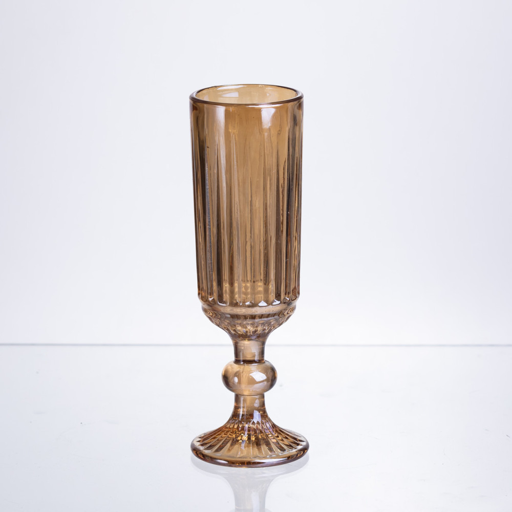 Зображення Набор бокалов для шампанского 6 штук по 160 мл янтарный HP-19-244 ИМ Light-Deco 1 