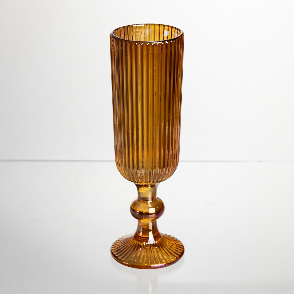 Зображення Набор бокалов для шампанского 6 штук 160 мл на ножке Янтарный Yiwu HP-19-211 ИМ Light-Deco 1 