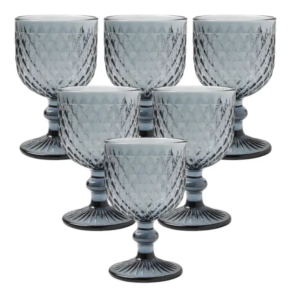 Изображение Набор бокалов для вина 6 (шт) по 220 (мл) Серый HP-19-116 ИМ Light-Deco 