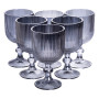 Изображение Набор бокалов 6 шт из толстого стекла 300 мл Light House LG-30032 GR серый ИМ Light-Deco 