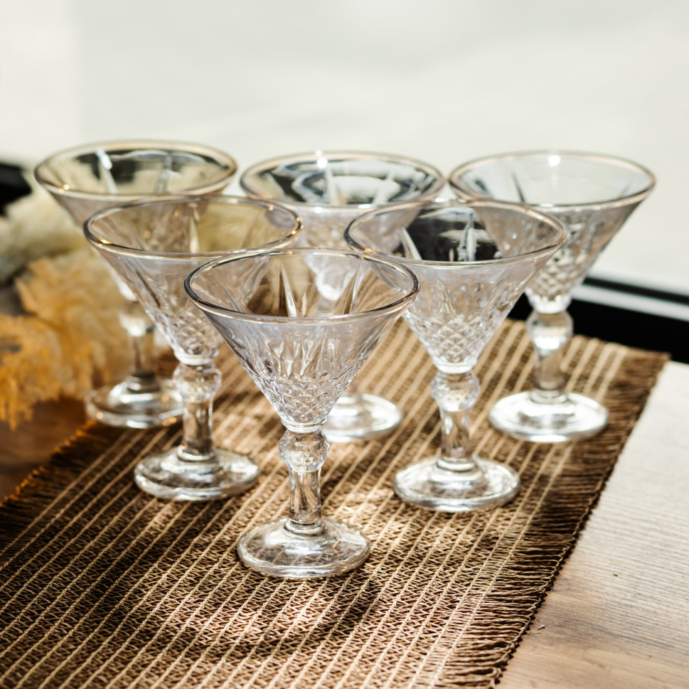 Изображение Набор бокалов для мартини Golden Martini 6 штук по 215 мл коктейльные HP-17-58 ИМ Light-Deco 1 