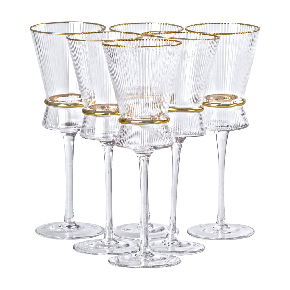 Изображение Набор бокалов 6 шт 300 мл стекло Light House LG-30053 CL прозрачные ИМ Light-Deco 
