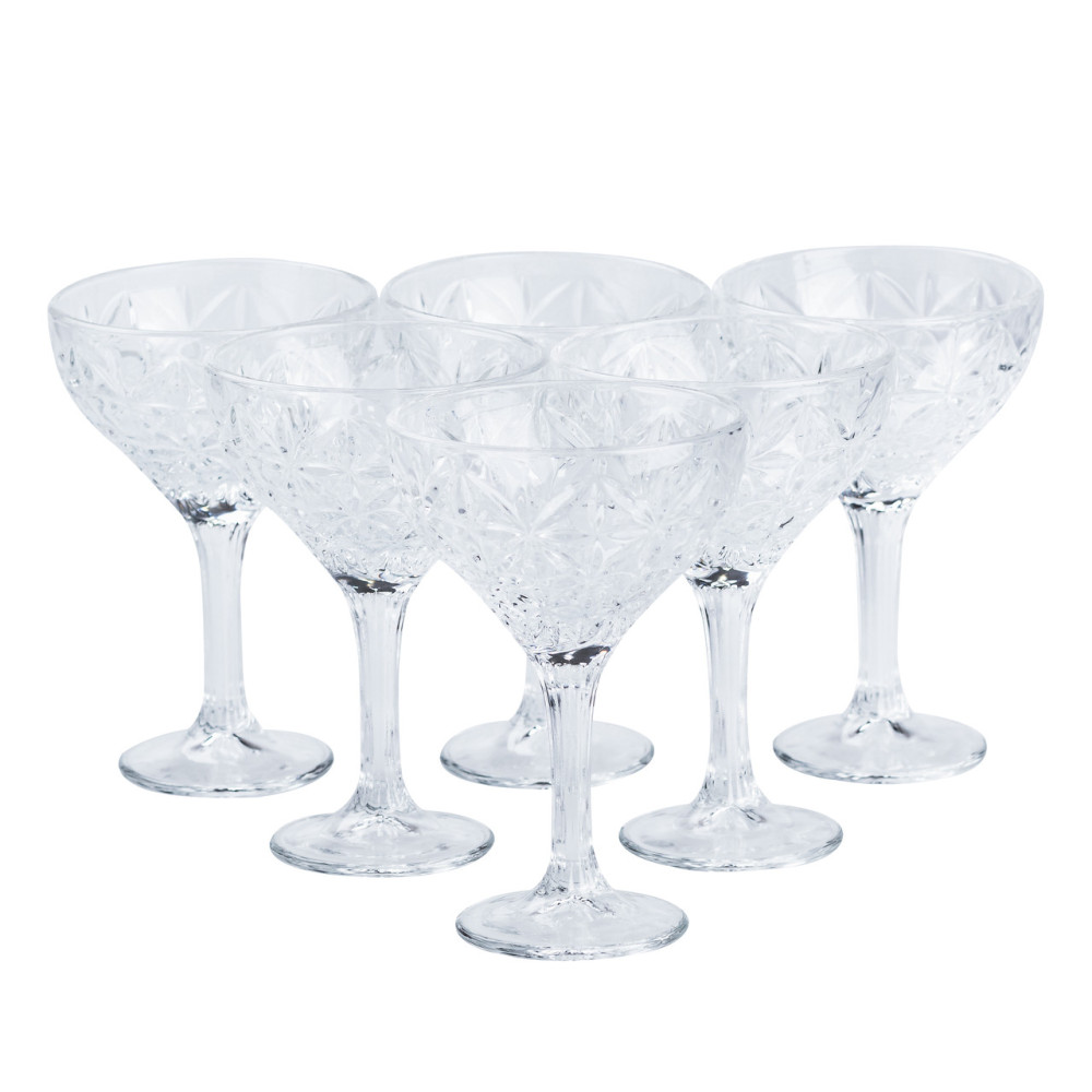 Зображення Набор креманок для мартини 6 шт по 290 мл на высокой ножке HP519 ИМ Light-Deco 