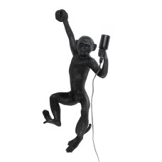 Настінний декоративний світильник Бра мавпочка Light House LS-18082DL BK лівий чорний