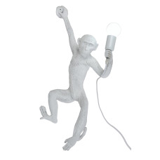 Настінний декоративний світильник Бра мавпочка Light House LS-18082DL WH лівий колір білий