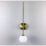 Зображення Бра в корпусі латунь з білим плафоном ИМ Light-Deco 