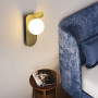 Зображення Бра із білим плафоном у латунному корпусі 25х12 см ИМ Light-Deco 5 