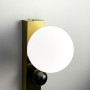 Изображение Бра NASH у латунному корпусі з білим плафоном ИМ Light-Deco 2 
