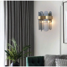 Унікальне бра з скляними пластинами