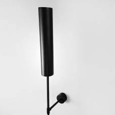 Чорне бра з лаконічним дизайном 126 см