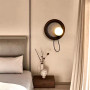 Зображення Бра у чорному корпусі із білою кулькою на магніті ИМ Light-Deco 6 