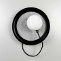Зображення Бра у чорному корпусі із білою кулькою на магніті ИМ Light-Deco 