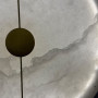 Зображення Неймовірне бра з білим мармуром у латунному каркасі Ø 40 см ИМ Light-Deco 3 