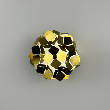 Флористичне бра у латунному корпусі у вигляді світлової кульки