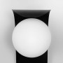 Зображення Бра із білим плафоном у чорному корпусі 25х12 см ИМ Light-Deco 1 