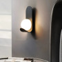 Зображення Бра із білим плафоном у чорному корпусі 25х12 см ИМ Light-Deco 6 