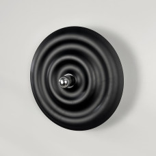 Унікальний настінний чорний світильник Ø 40 см