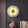 Изображение Неймовірне бра з білим мармуром у латунному каркасі Ø 25 см ИМ Light-Deco 9 