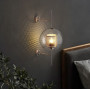 Зображення Дизайнерський настінний світильник у латунному каркасі ИМ Light-Deco 7 