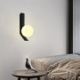 Зображення Бра із білим плафоном у чорному корпусі 40 см ИМ Light-Deco 6 