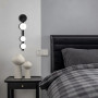 Изображение Настінний чорний світильник з 3 білими плафонами ИМ Light-Deco 4 