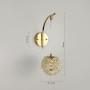 Зображення Бра у золотому корпусі із кришталевим плафоном Ø 12 см ИМ Light-Deco 4 