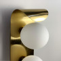 Зображення Бра у латунному корпусі з 2-ма білими плафонами ИМ Light-Deco 4 