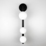 Изображение Настінний чорний світильник з 3 білими плафонами ИМ Light-Deco 