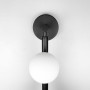 Изображение Настінний чорний світильник з 3 білими плафонами ИМ Light-Deco 2 