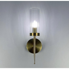 Бра в корпусі латунь з плафоном видовженої форми