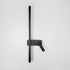 Настінний світильник світлодіодний Light House LNF-17518/2 R BK 21W+4W 65см чорний справа спот з 2-ма вимикачами