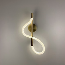 Настінний світильник світлодіодний Бра Light House LNF-17397 14W 45 см латунь з гнучким неоном