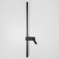 Настінний світильник світлодіодний Light House LNF-17518/2 R BK 22W+4W 120см чорний праворуч спот з 2-ма вимикачами