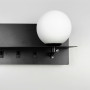 Зображення Видовжене чорне бра з плафоном, поличкою та USB 30х13 см ИМ Light-Deco 5 