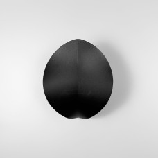 Чорне бра у вигляді листочка 18х15 см