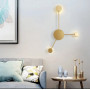 Зображення Бра з рухливими плафонами в корпусі золотого кольору ИМ Light-Deco 1 
