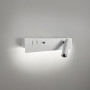 Зображення Біле бра з поворотним спотом справа + розʼєм USB ИМ Light-Deco 1 