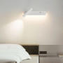 Зображення Біле бра з поворотним спотом зліва + розʼєм USB ИМ Light-Deco 5 