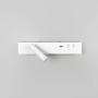 Зображення Біле бра з поворотним спотом зліва + розʼєм USB ИМ Light-Deco 