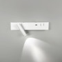 Зображення Біле бра з поворотним спотом зліва + розʼєм USB ИМ Light-Deco 1 