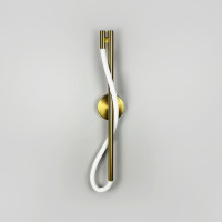 Бра із неоном у латунному корпусі 60 см