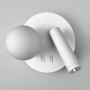 Зображення Кругле бра із спотом та плафоном у білому корпусі Ø 17 см ИМ Light-Deco 1 
