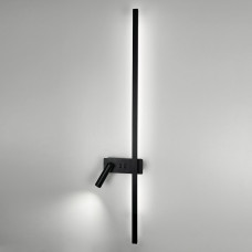 Настінний світильник світлодіодний Бра Light House LNF-17518/2 L BK 22W+4W 100см чорний спот зліва з 2-ма вимикачами