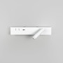 Зображення Біле бра з поворотним спотом справа + розʼєм USB ИМ Light-Deco 