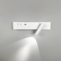 Зображення Біле бра з поворотним спотом справа + розʼєм USB ИМ Light-Deco 4 