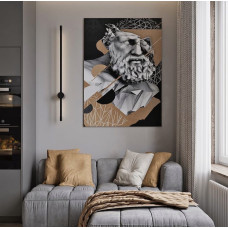 Настінний світильник світлодіодний Бра Light House LNF-17444 7Вт 60см чорний